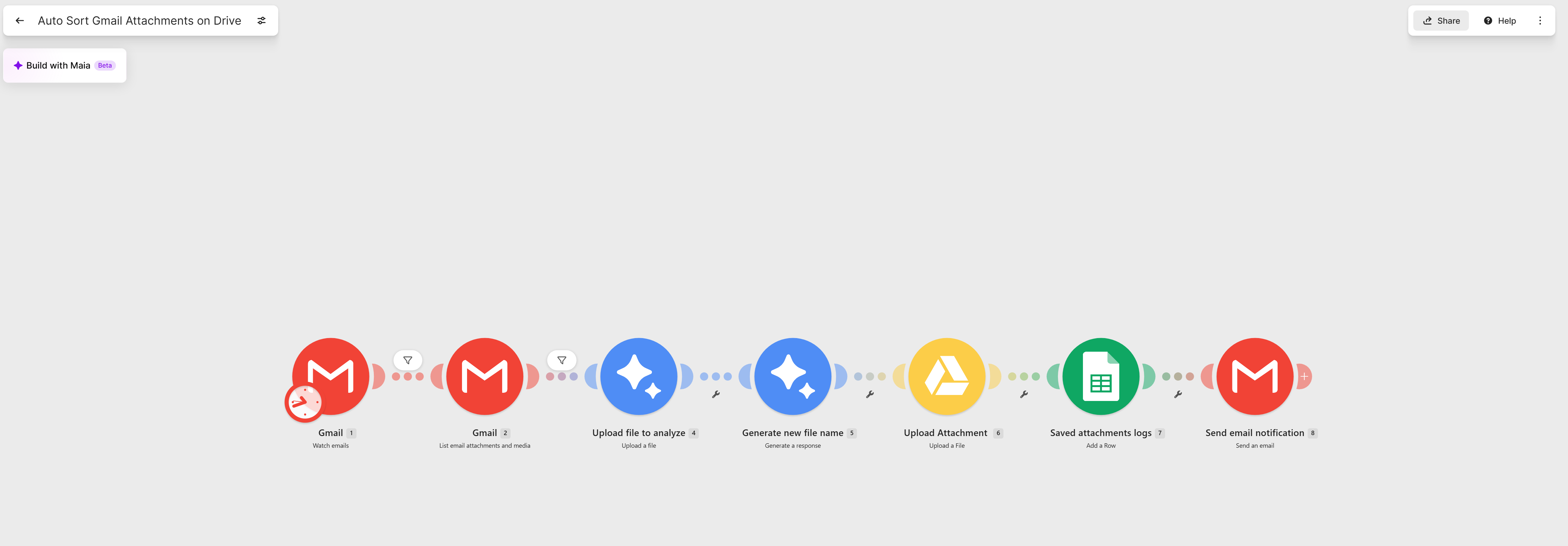 Auto-Sort Gmail Attachments on Drive